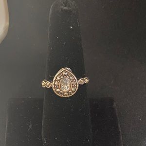Teardrop fashion jewlery ring